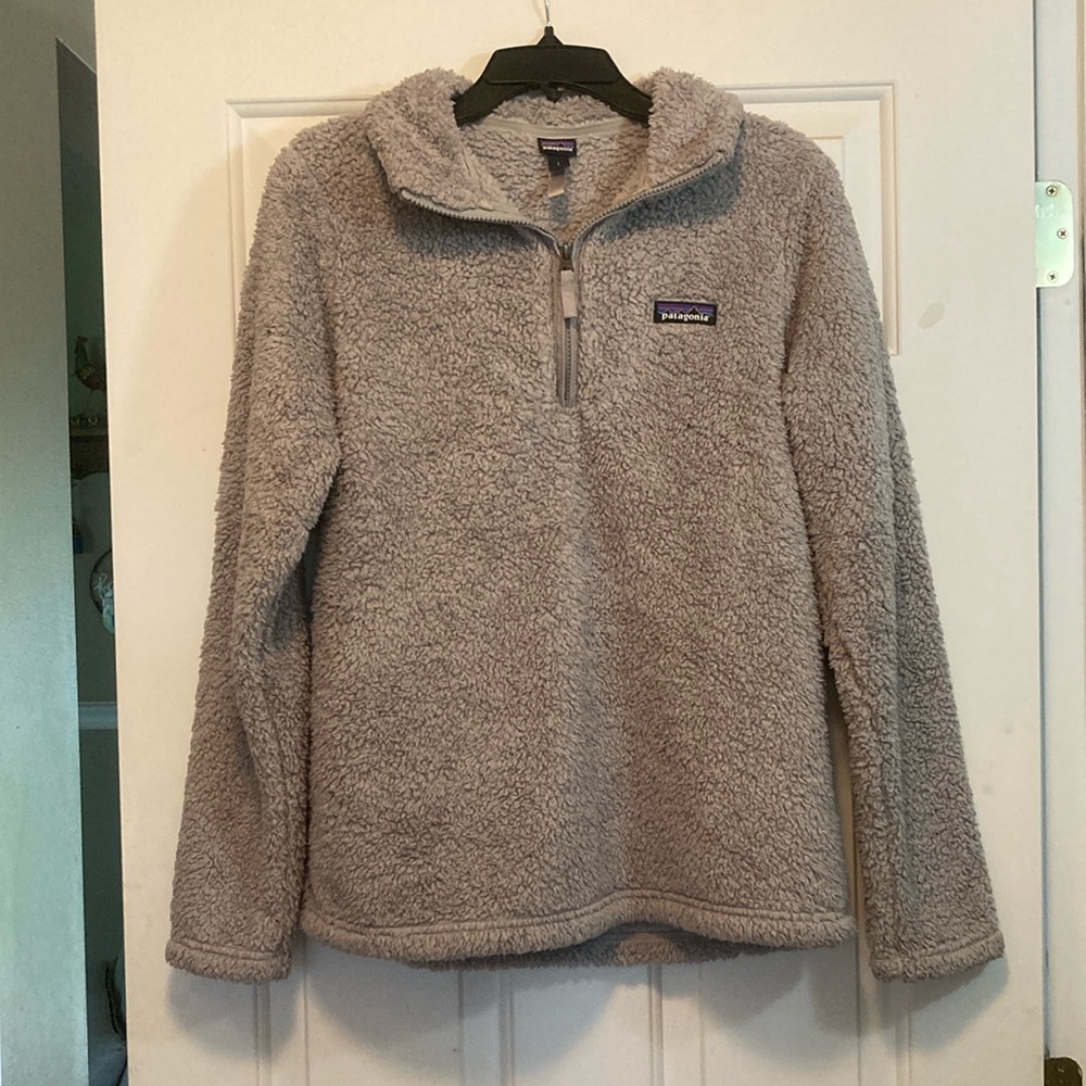 Patagonia Taupe Fleece Half-Zip Pullover